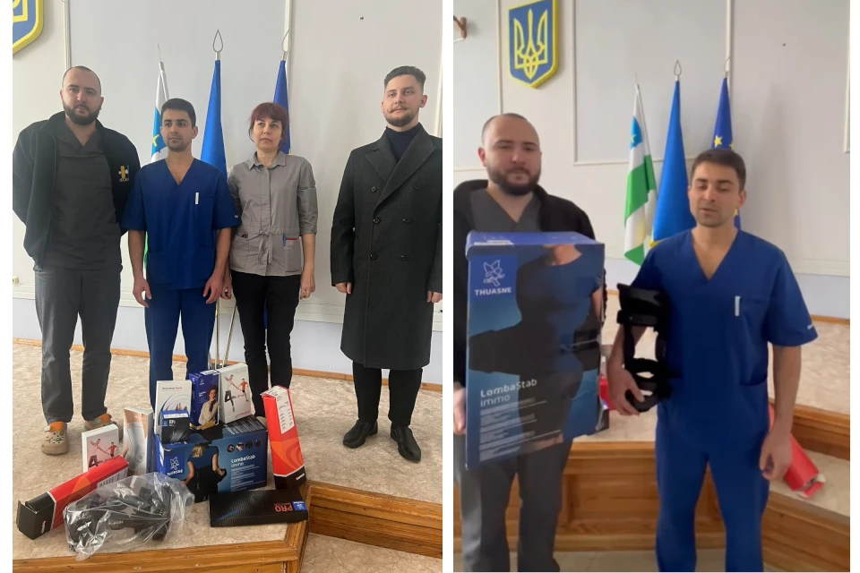 Охтирська лікарня отримала ортези від благодійників з Німеччини