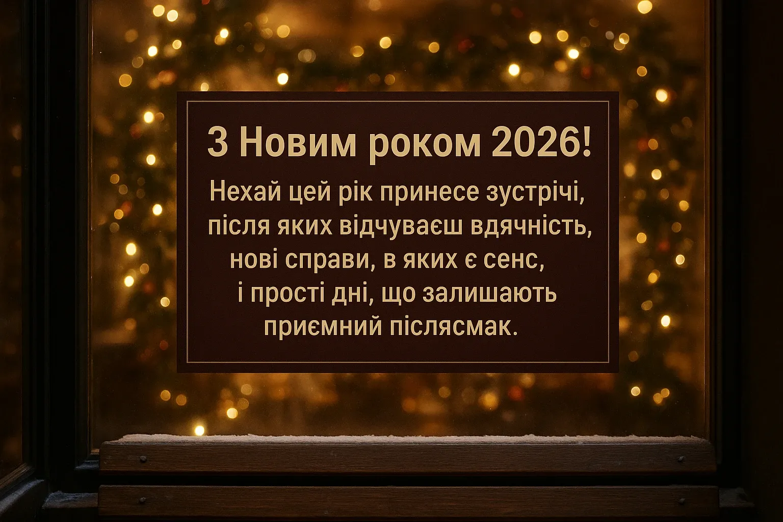 Привітання з Новим роком 2026 своїми словами