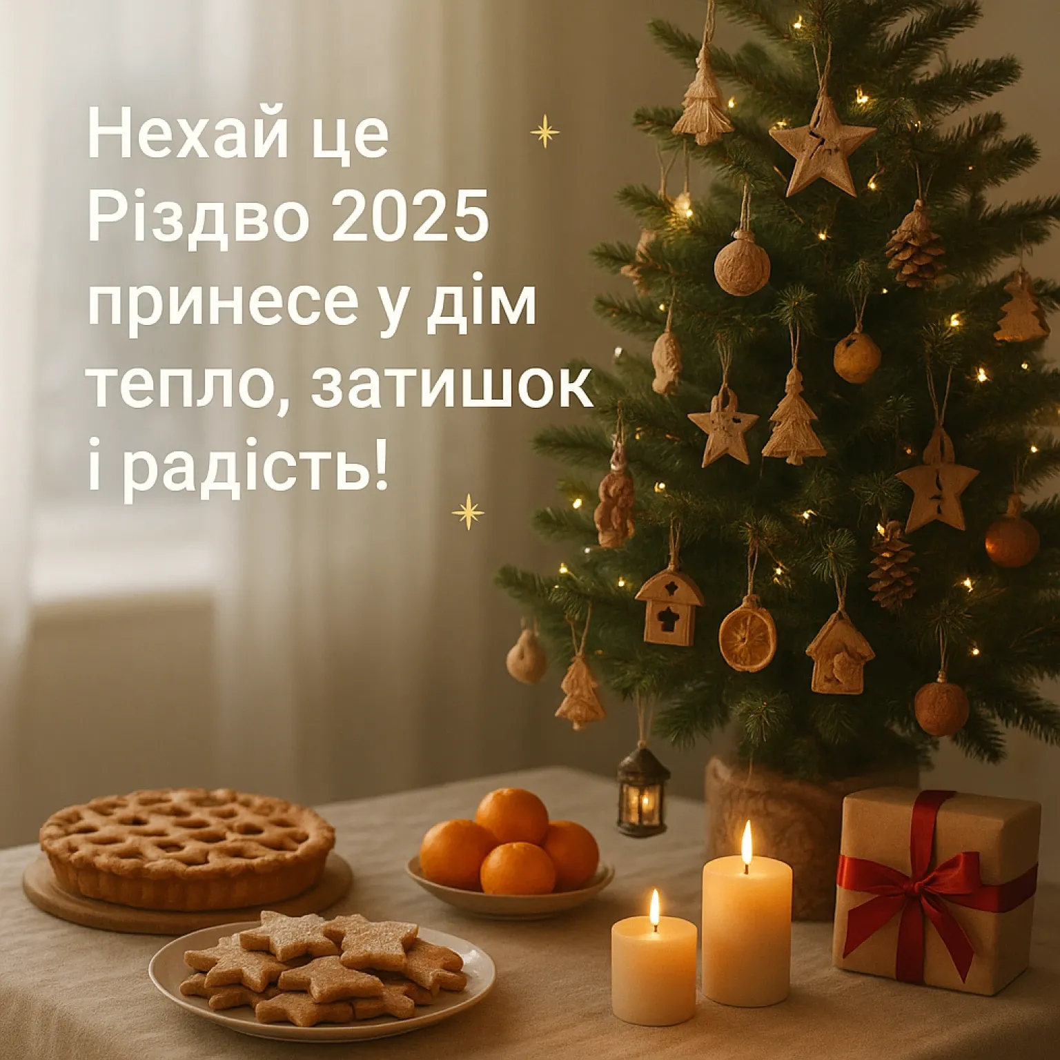 Привітання з різдвом 2025