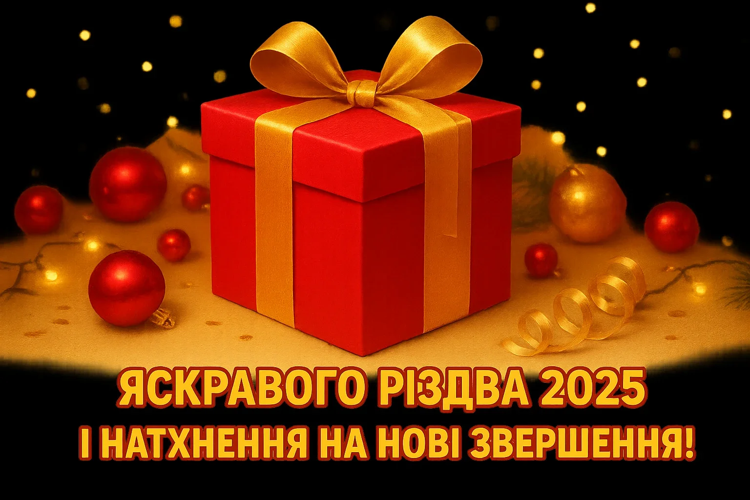 Привітання з різдвом 2025