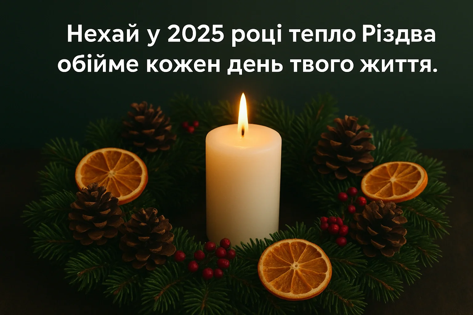 Привітання з різдвом 2025