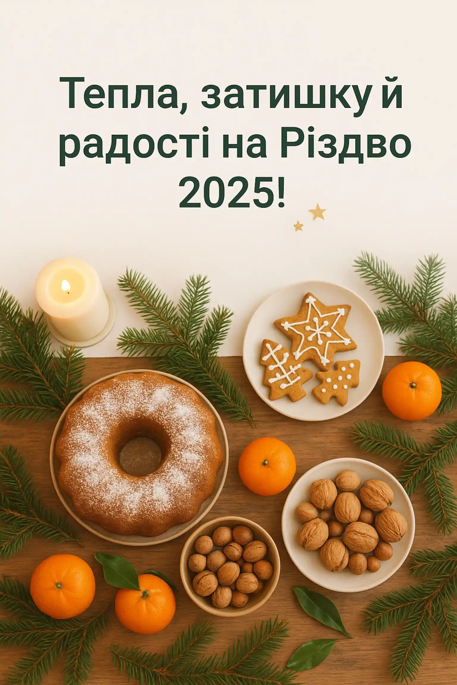 Привітання з різдвом 2025