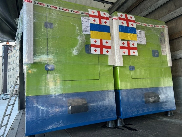 Грузія передала Сумщині дев’ять потужних генераторів для підтримки інфраструктури