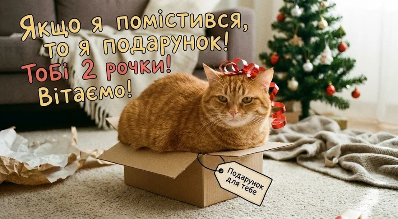 Привітання з днем народження дитині на 2 роки