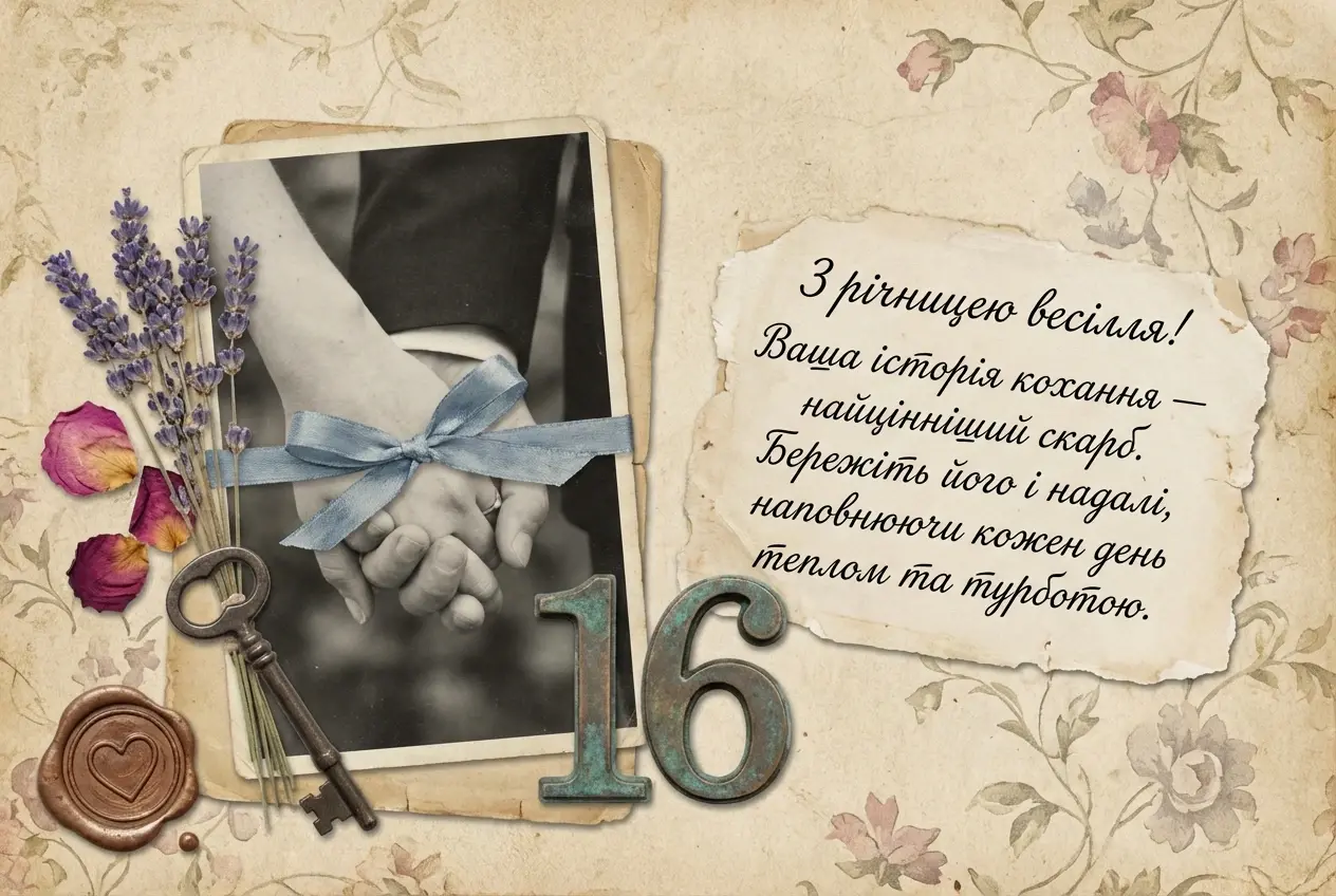 16 років весілля картинки