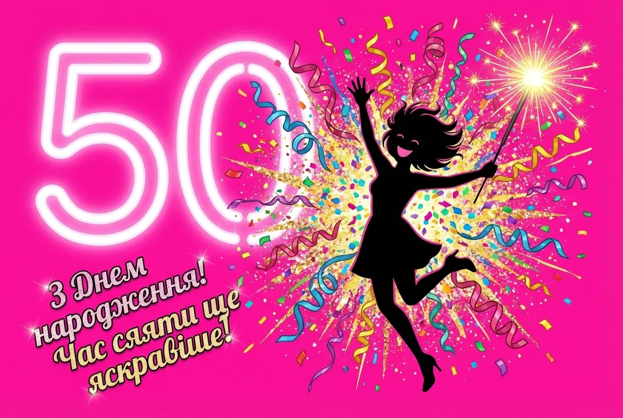 з ювілеєм 50 жінці