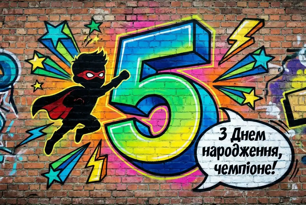 привітання з днем народження хлопчику 5 років
