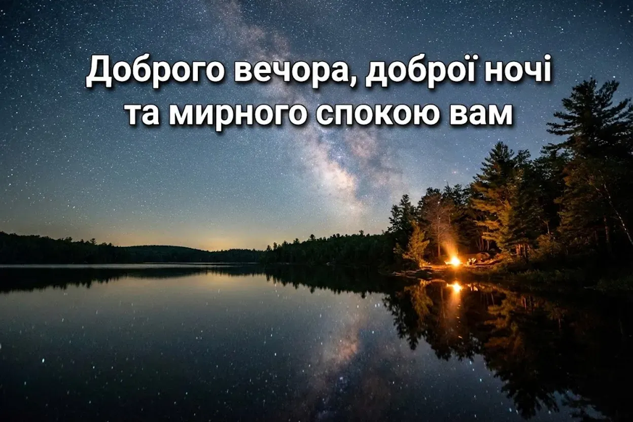 Доброго вечора та доброї ночі: найтепліші побажання та красиві картинки для душі