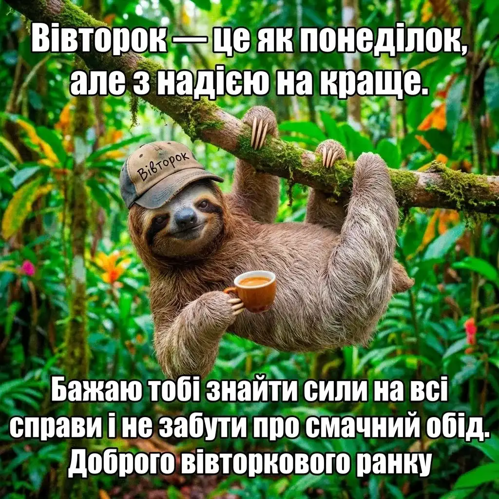 Доброго раночку вівторка: душевні вітання, красиві картинки та побажання миру