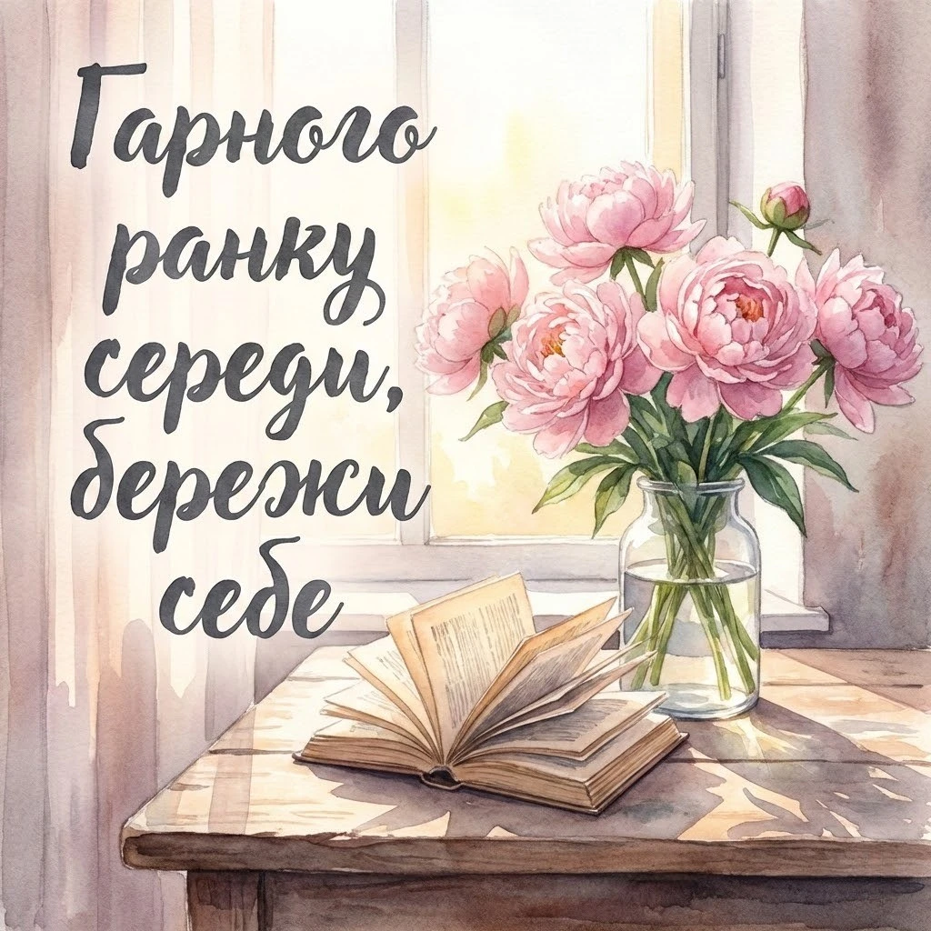 Доброго ранку середи: душевні картинки та щирі побажання для гарного настрою
