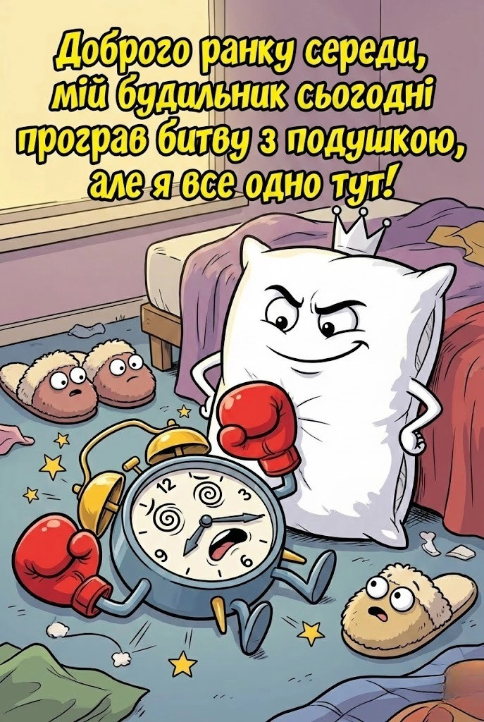 Доброго ранку середи: душевні картинки та щирі побажання для гарного настрою