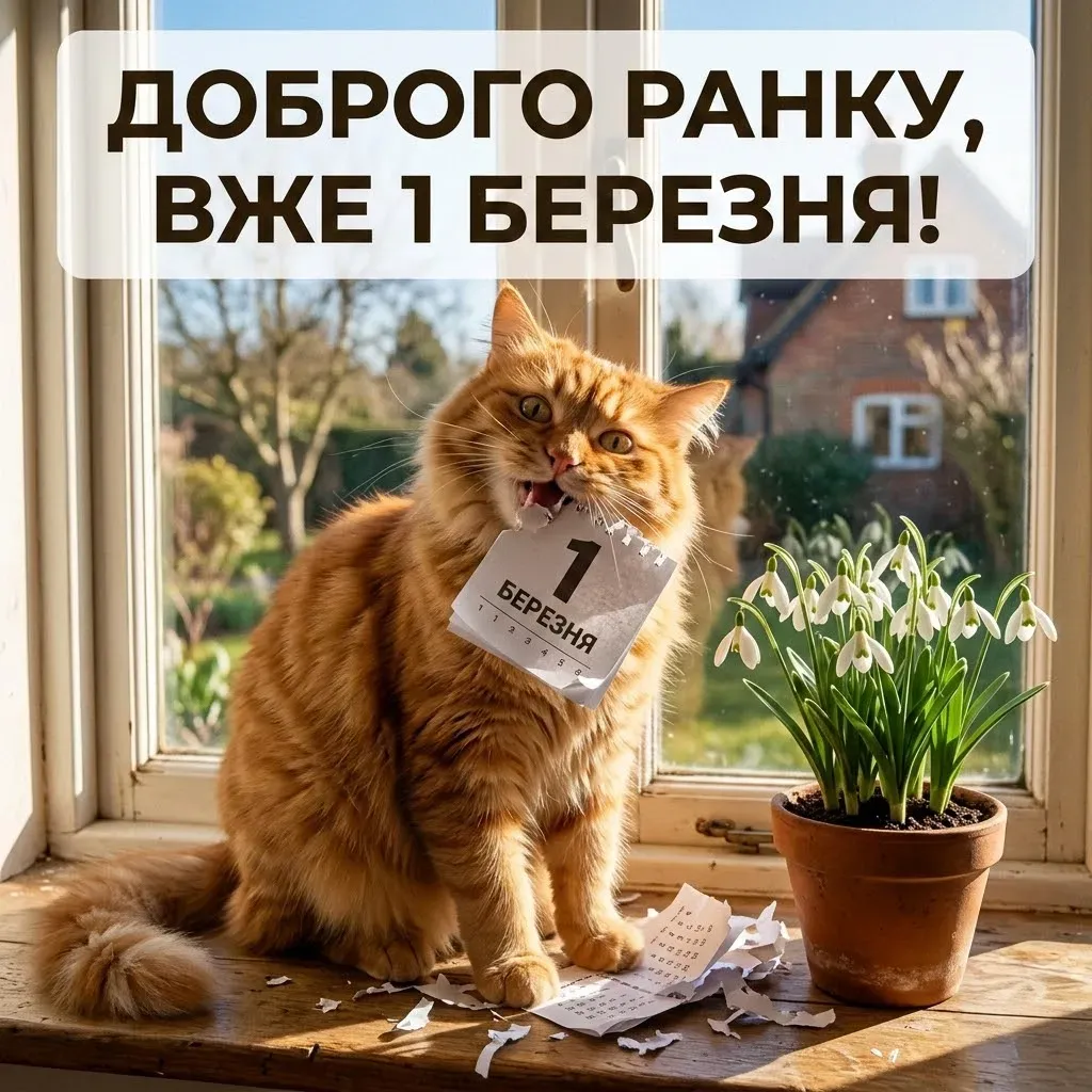 Доброго ранку 1 березня: найкращі картинки та щирі вітання з першим днем весни