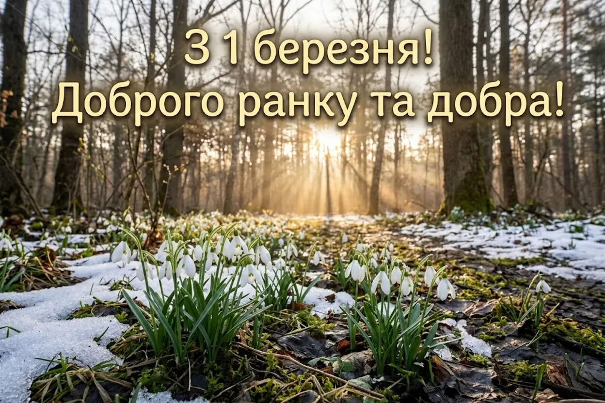 Доброго ранку 1 березня: найкращі картинки та щирі вітання з першим днем весни