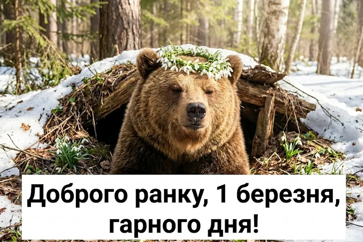Доброго ранку 1 березня: найкращі картинки та щирі вітання з першим днем весни