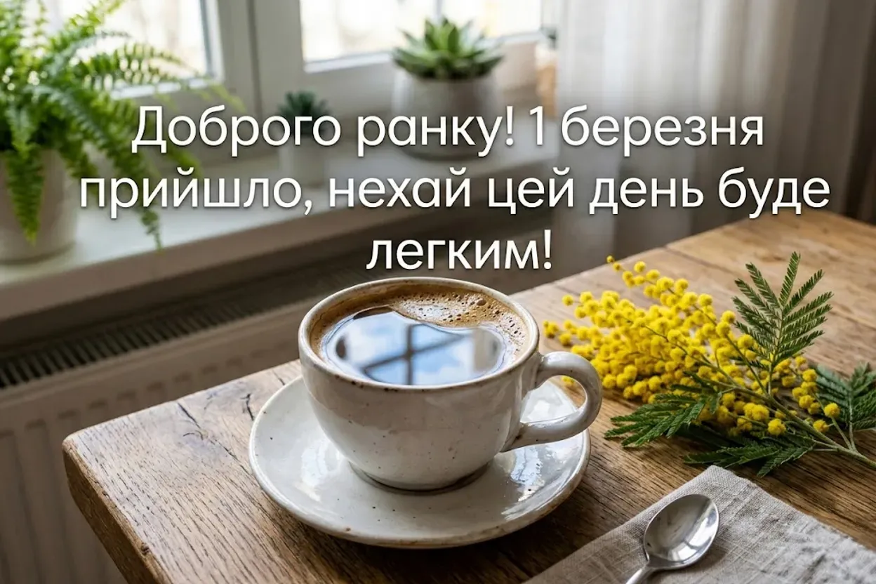 Доброго ранку 1 березня: найкращі картинки та щирі вітання з першим днем весни