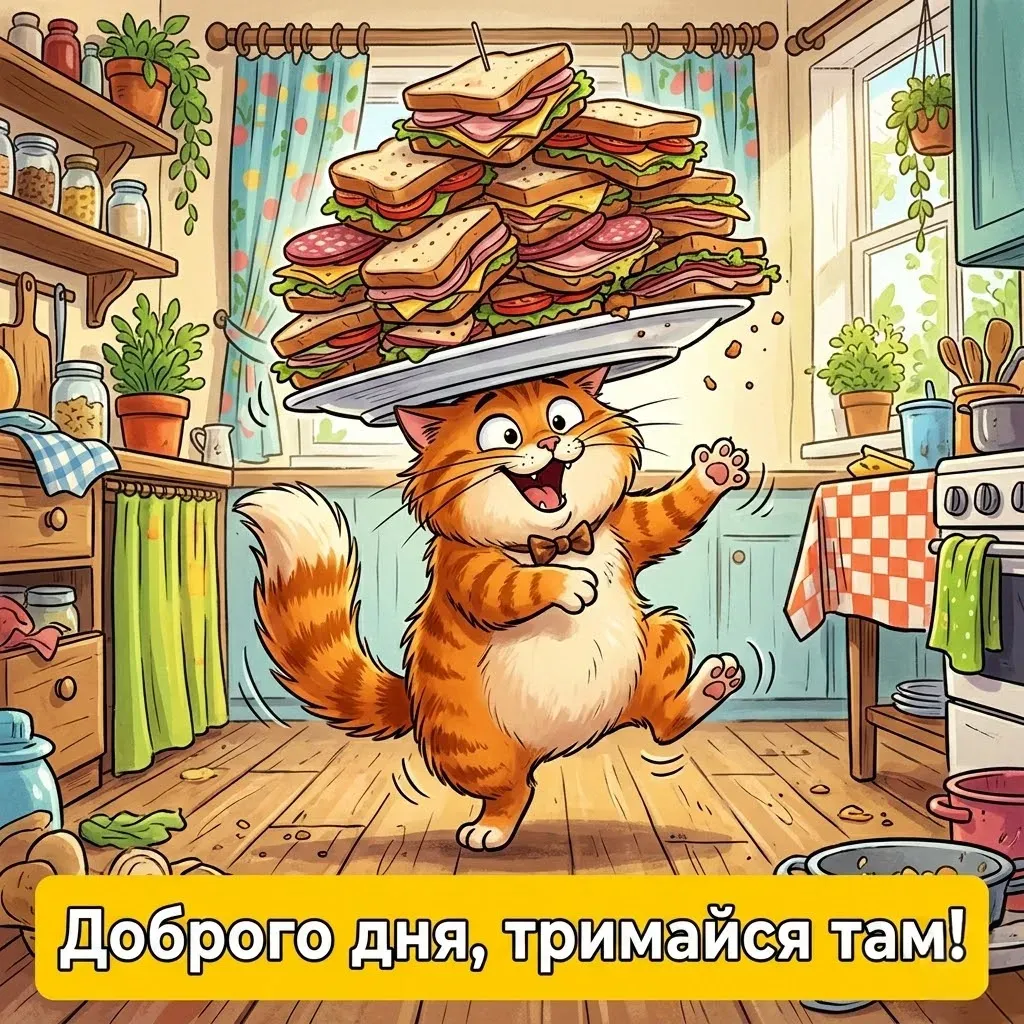 Прикольні картинки доброго дня: позитивні та кумедні листівки для гарного настрою