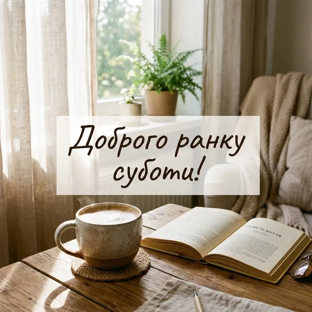 Листівки доброго ранку суботи: найтепліші побажання та гарні картинки для вихідного дня