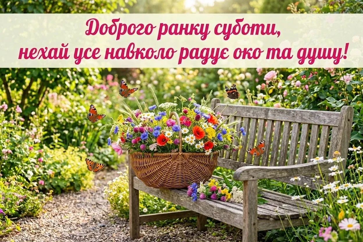 Листівки доброго ранку суботи: найтепліші побажання та гарні картинки для вихідного дня