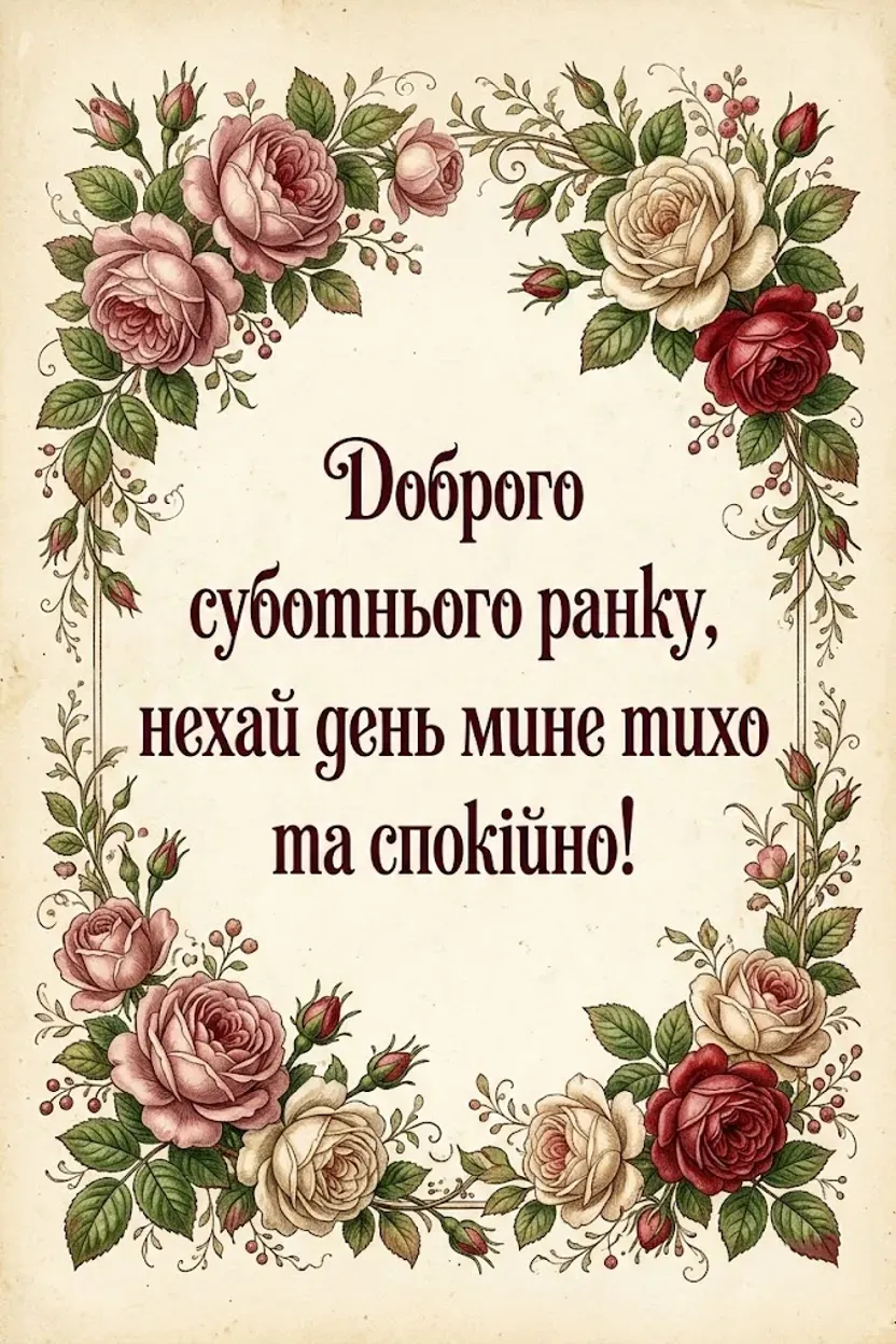 Листівки доброго ранку суботи: найтепліші побажання та гарні картинки для вихідного дня