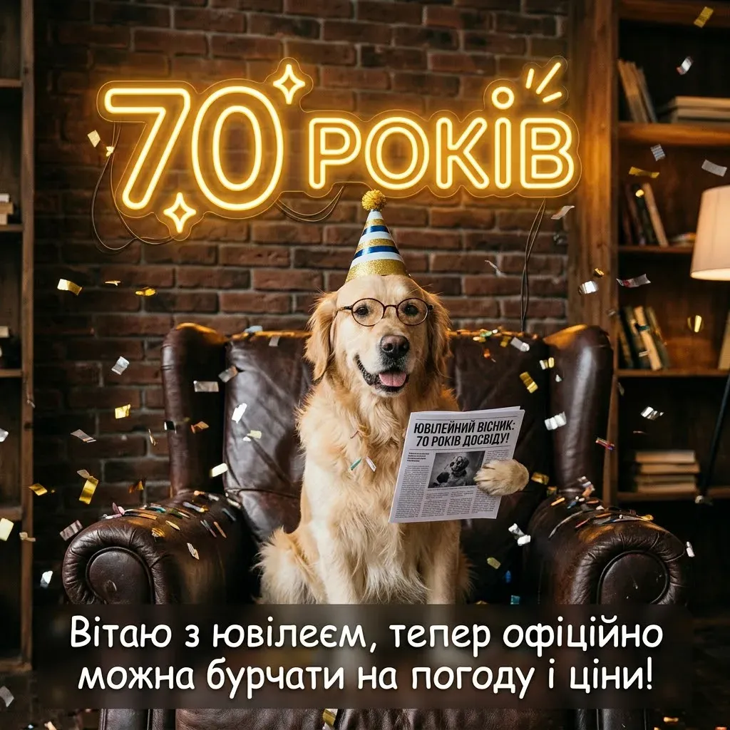 Привітання з 70-річним ювілеєм: що побажати найдорожчим людям