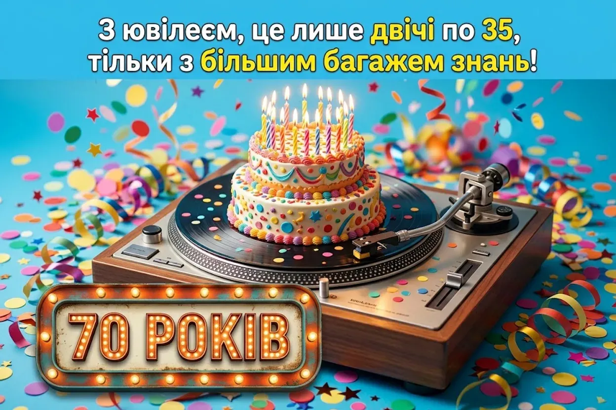 Привітання з 70-річним ювілеєм: що побажати найдорожчим людям