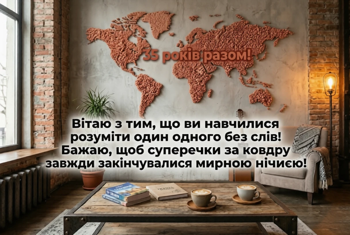 Річниця 35 років: як красиво привітати з кораловим (полотняним) весіллям
