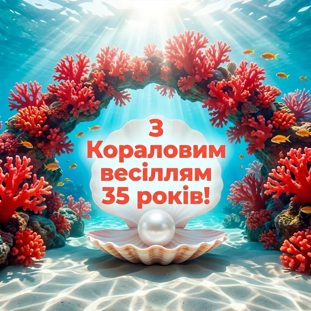 Річниця 35 років: як красиво привітати з кораловим (полотняним) весіллям