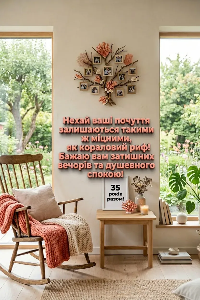 Річниця 35 років: як красиво привітати з кораловим (полотняним) весіллям