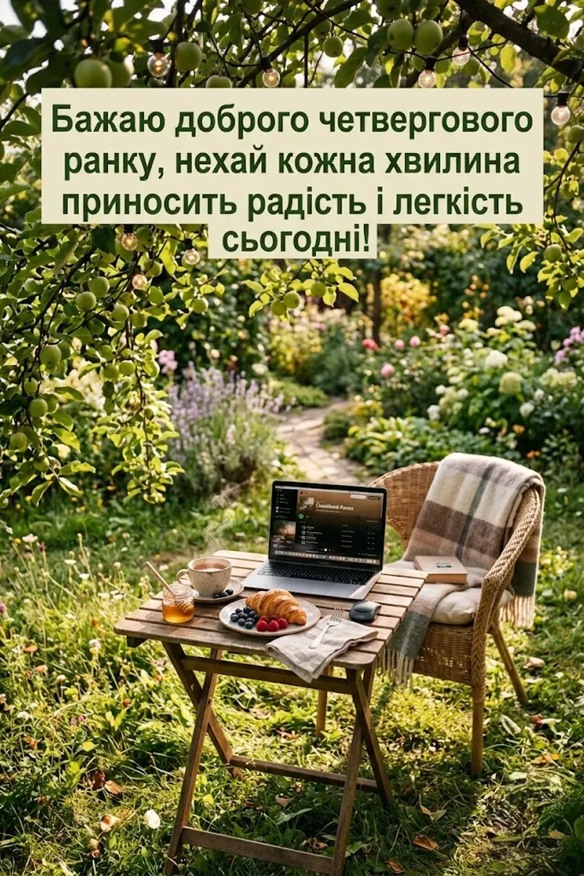 Листівка доброго ранку четверга: найтепліші привітання та красиві картинки для гарного настрою