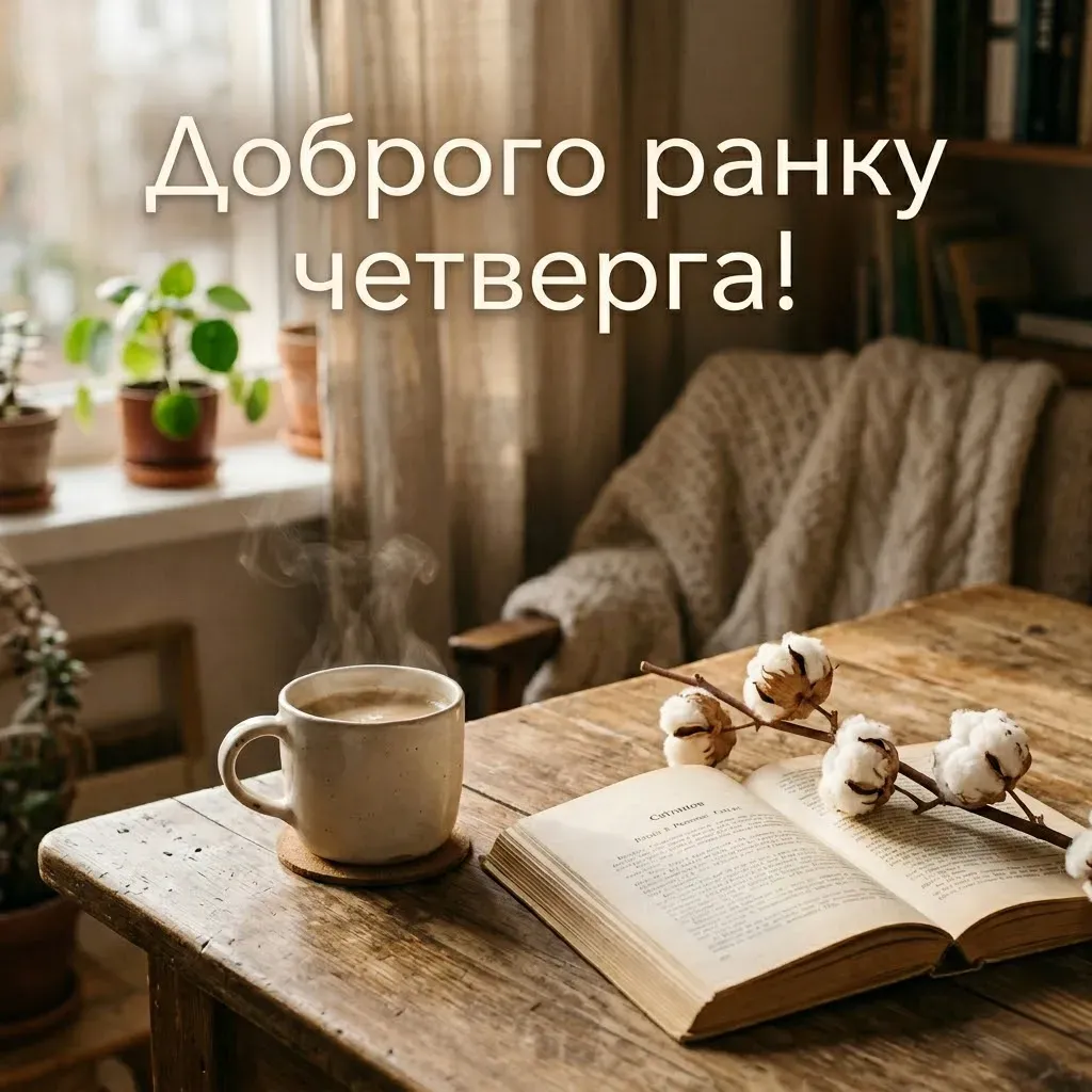 Листівка доброго ранку четверга: найтепліші привітання та красиві картинки для гарного настрою