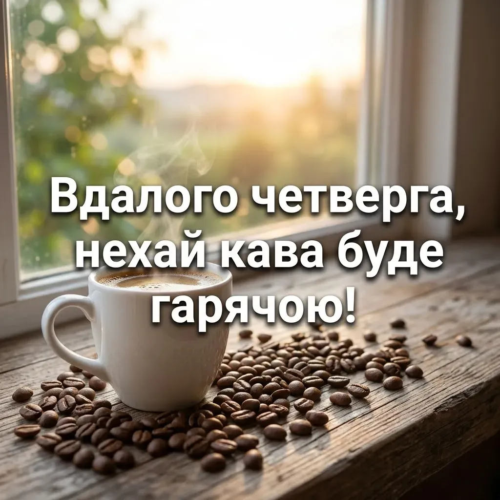 Листівка доброго ранку четверга: найтепліші привітання та красиві картинки для гарного настрою