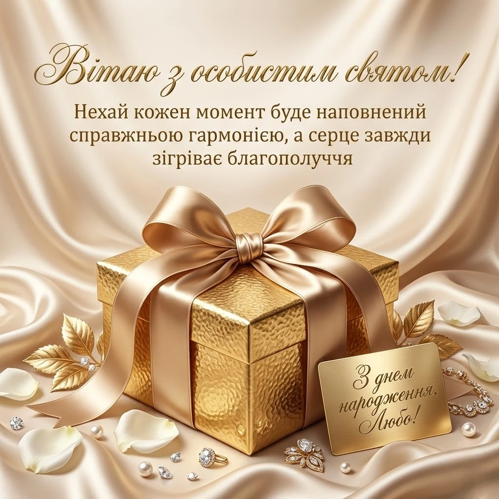 З днем народження, Любо! Теплі слова вдячності та любові