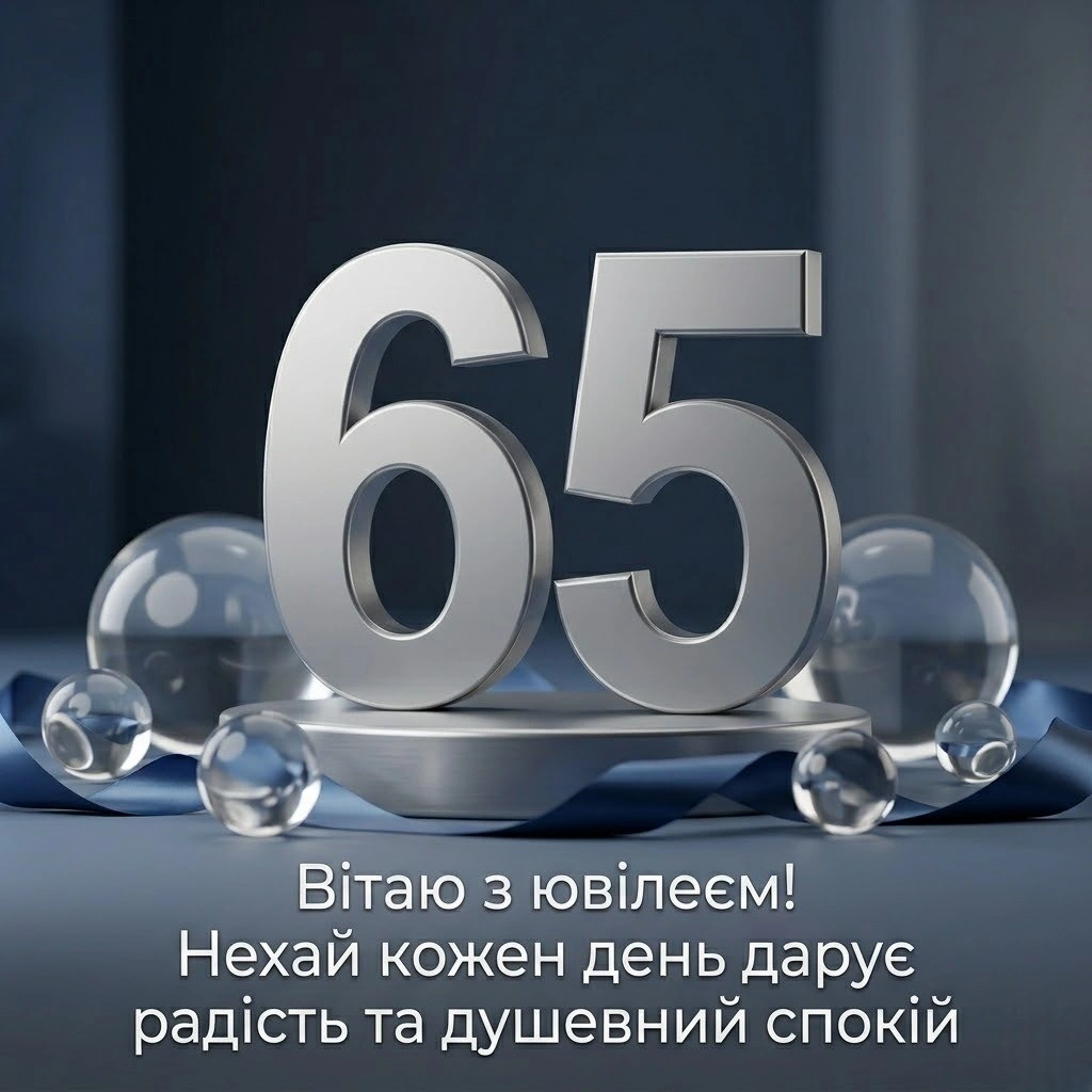 Побажання на 65 років: Здоров’я, довголіття та родинний затишок