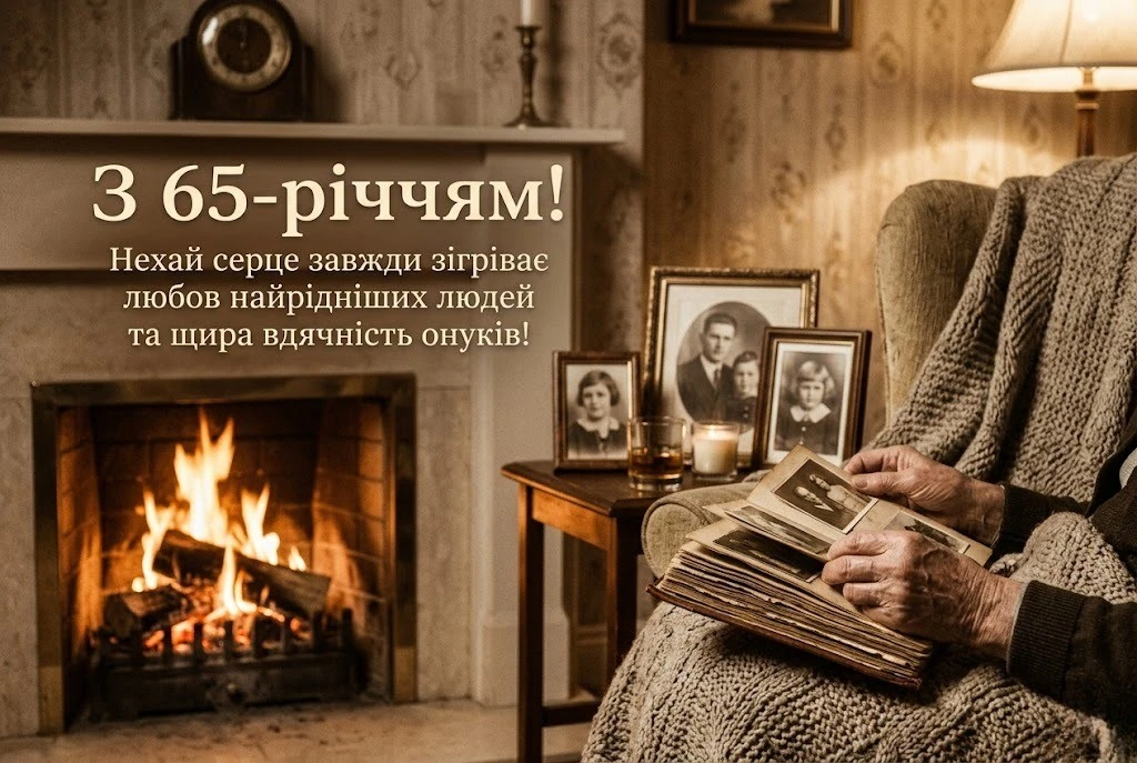 Побажання на 65 років: Здоров’я, довголіття та родинний затишок