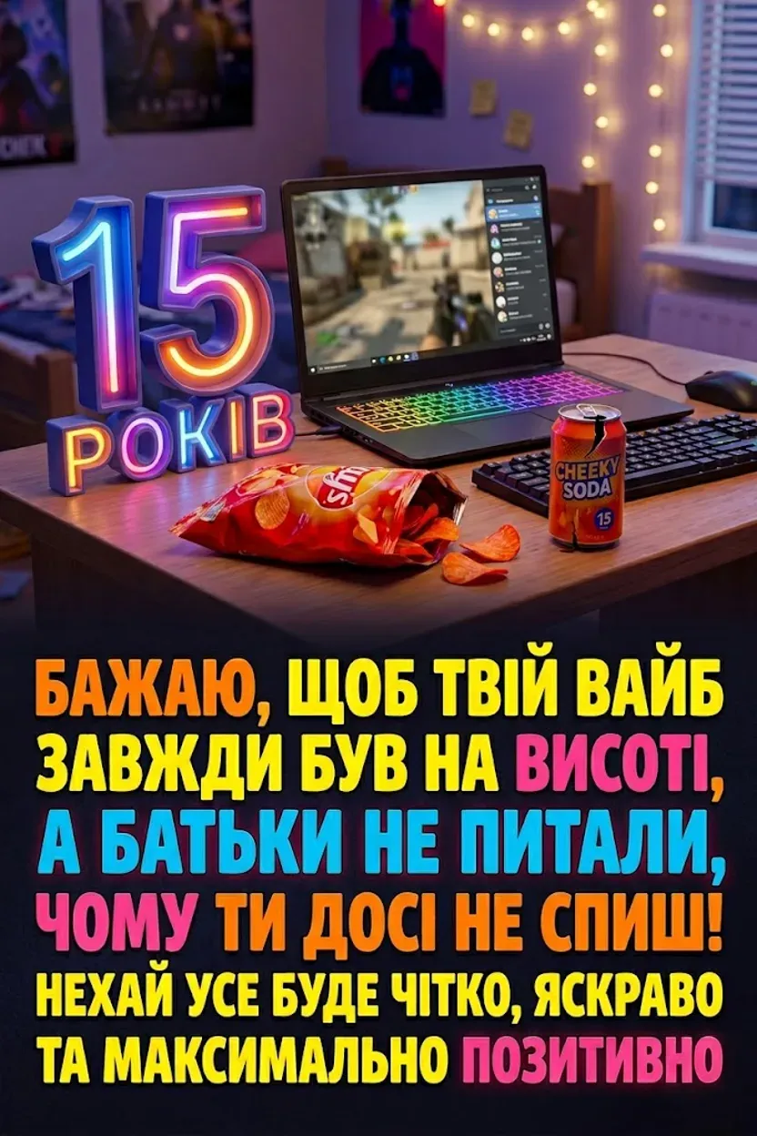 Що побажати підлітку на 15 років: ідеї для щирих та крутих привітань