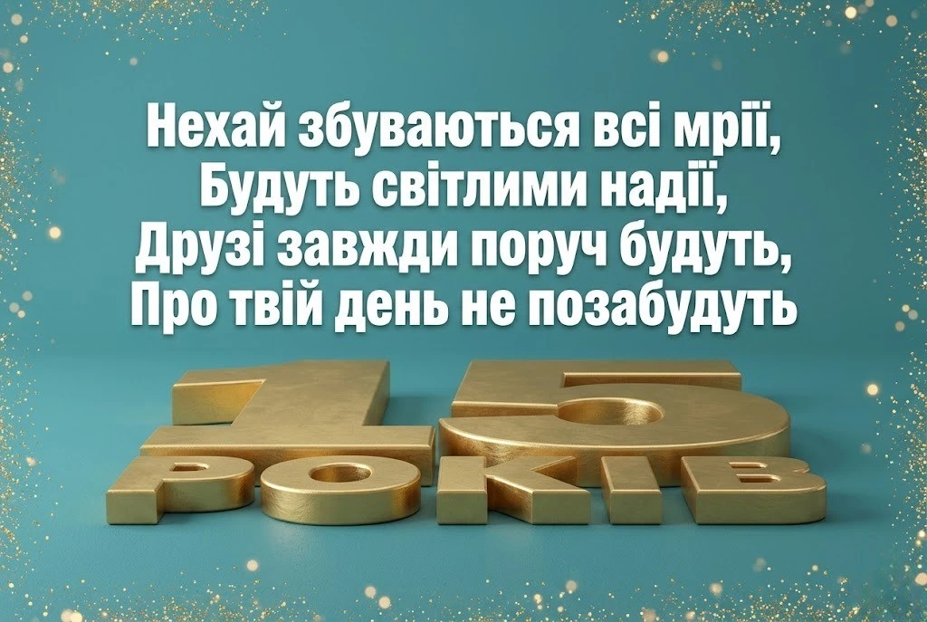Що побажати підлітку на 15 років: ідеї для щирих та крутих привітань