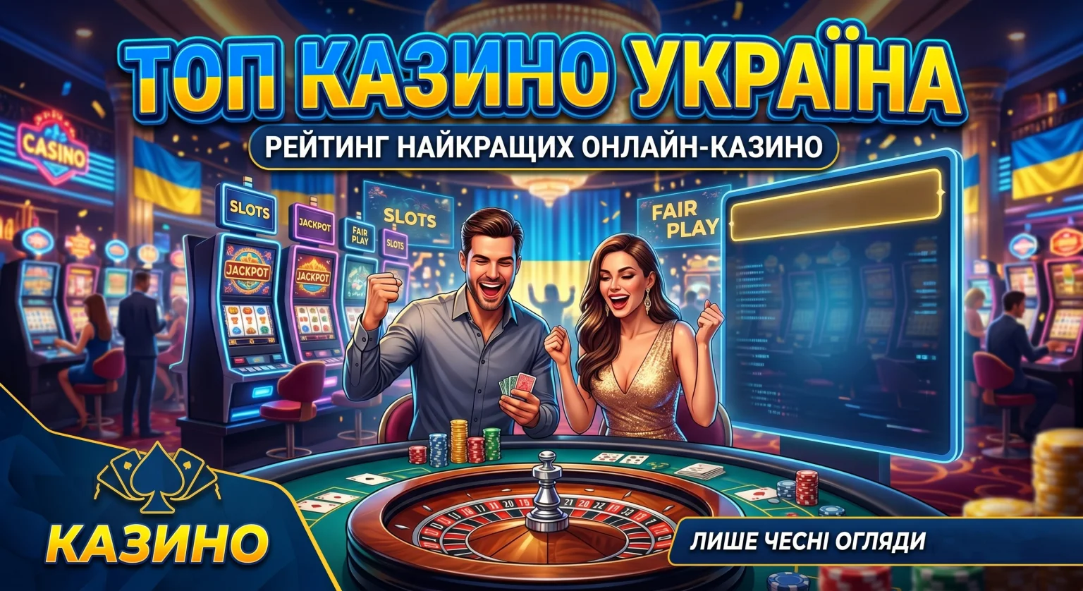 Топ казино Україна: за якими критеріями гравці обирають найкращі легальні майданчики