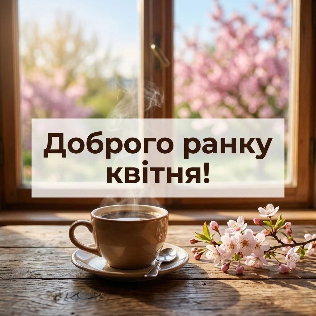 Доброго ранку квітня: картинки та ніжні листівки для весняного настрою