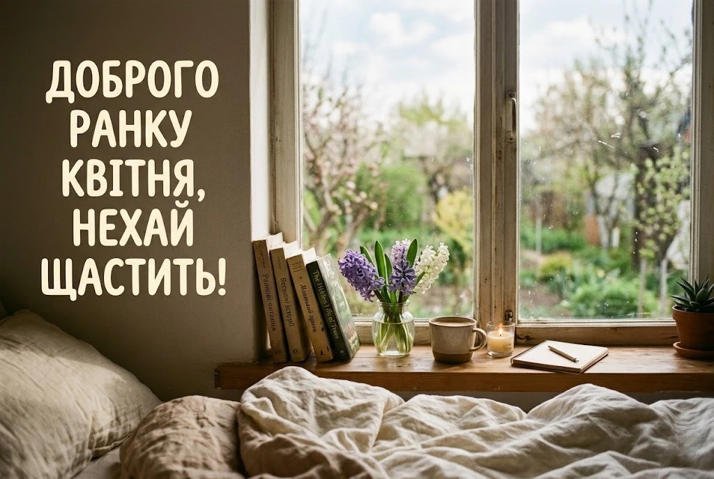 Доброго ранку квітня: картинки та ніжні листівки для весняного настрою