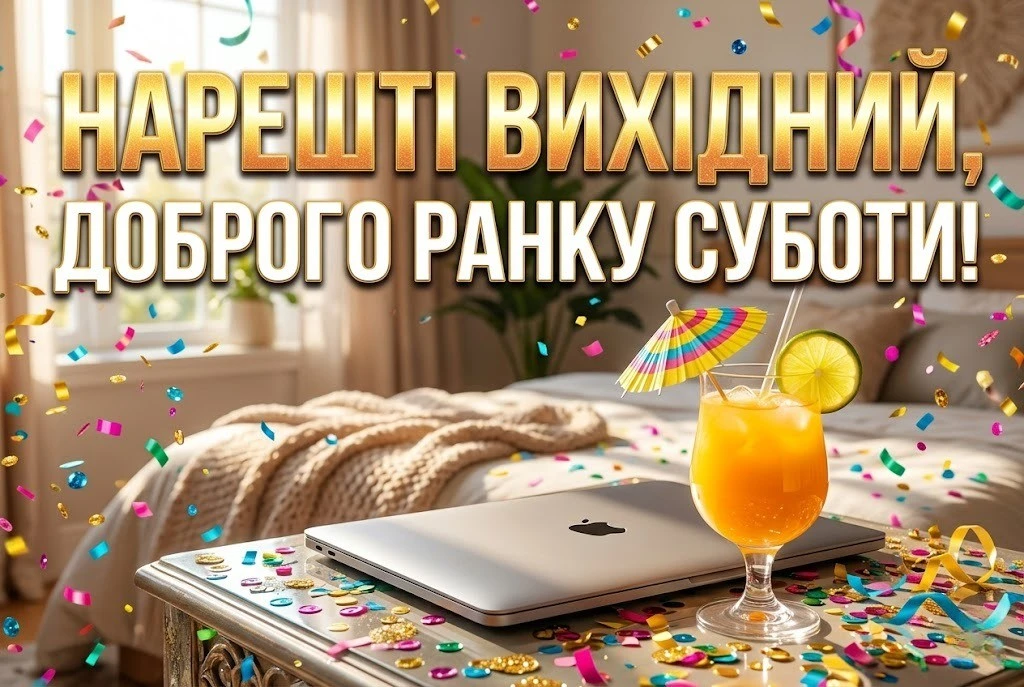 Листівки з добрим ранком суботи: душевні та красиві привітання для вихідного дня