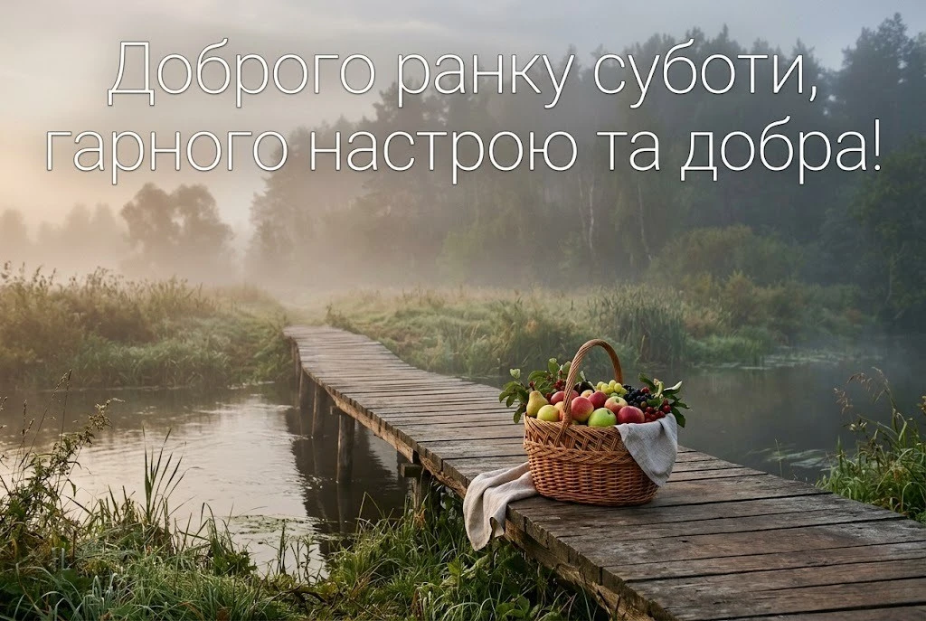 Листівки з добрим ранком суботи: душевні та красиві привітання для вихідного дня