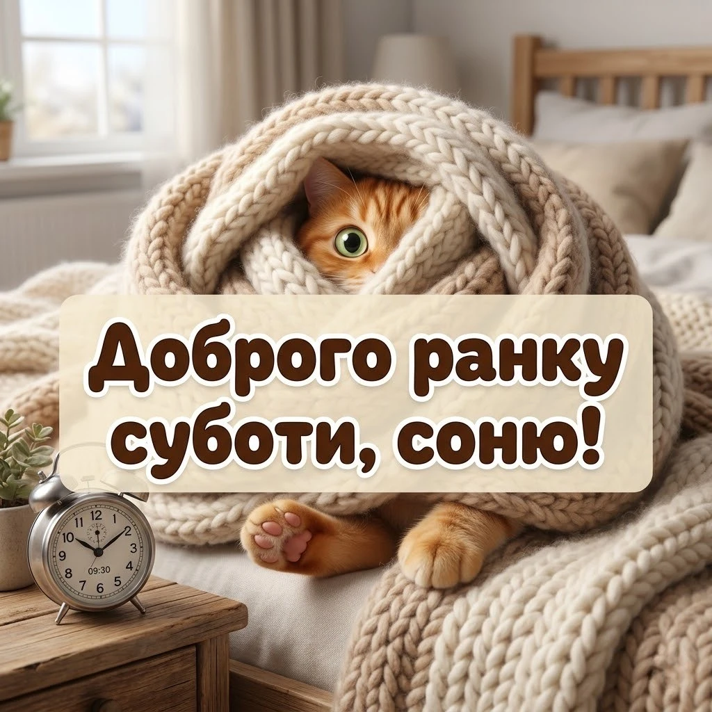 Листівки з добрим ранком суботи: душевні та красиві привітання для вихідного дня