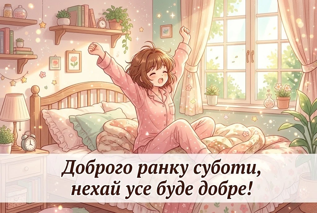Листівки з добрим ранком суботи: душевні та красиві привітання для вихідного дня