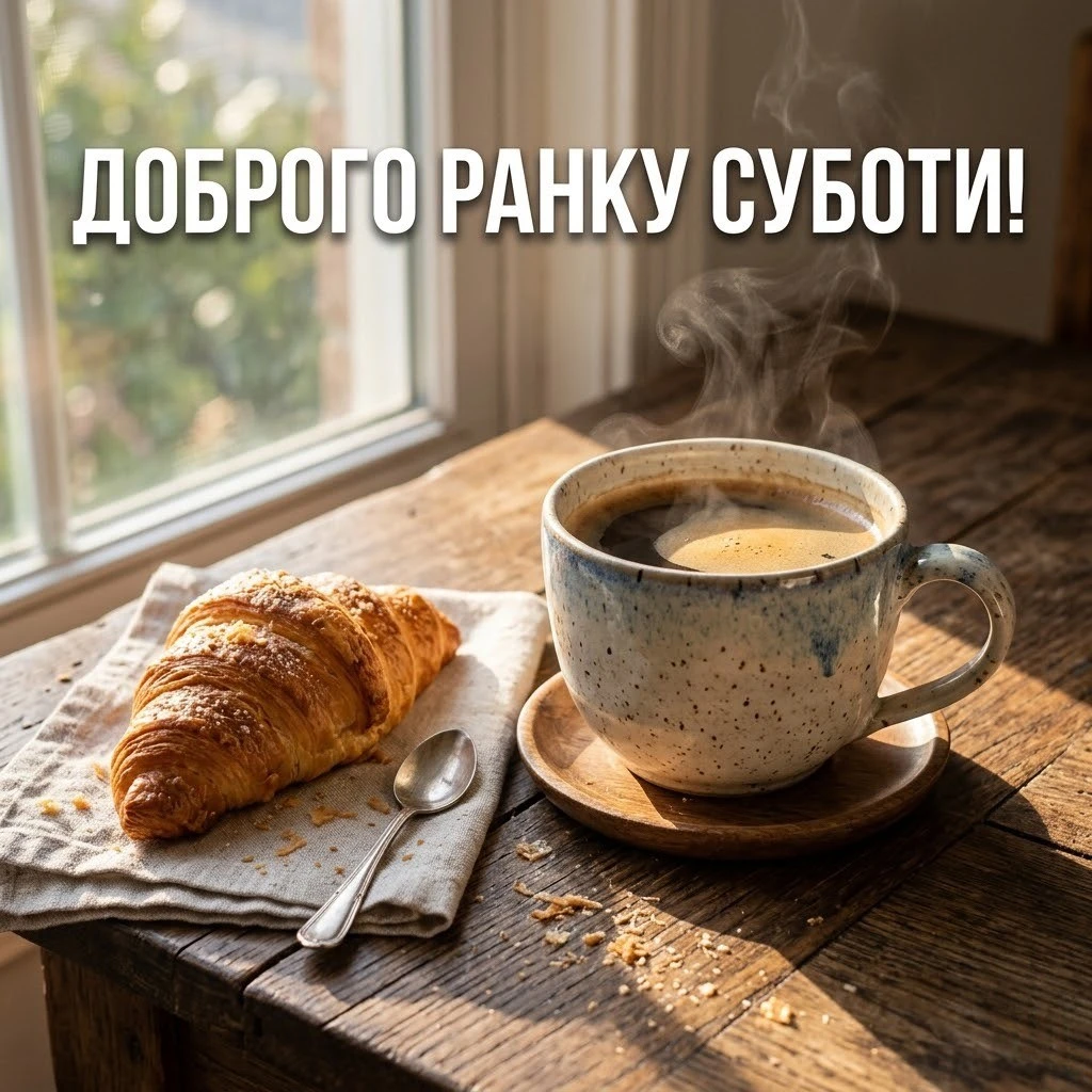 Листівки з добрим ранком суботи: душевні та красиві привітання для вихідного дня