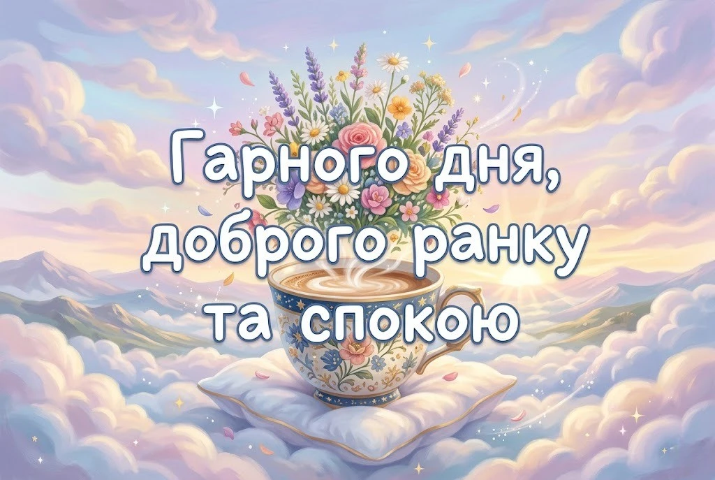 Доброго ранку та гарного дня: приємні побажання та картинки для гарного настрою
