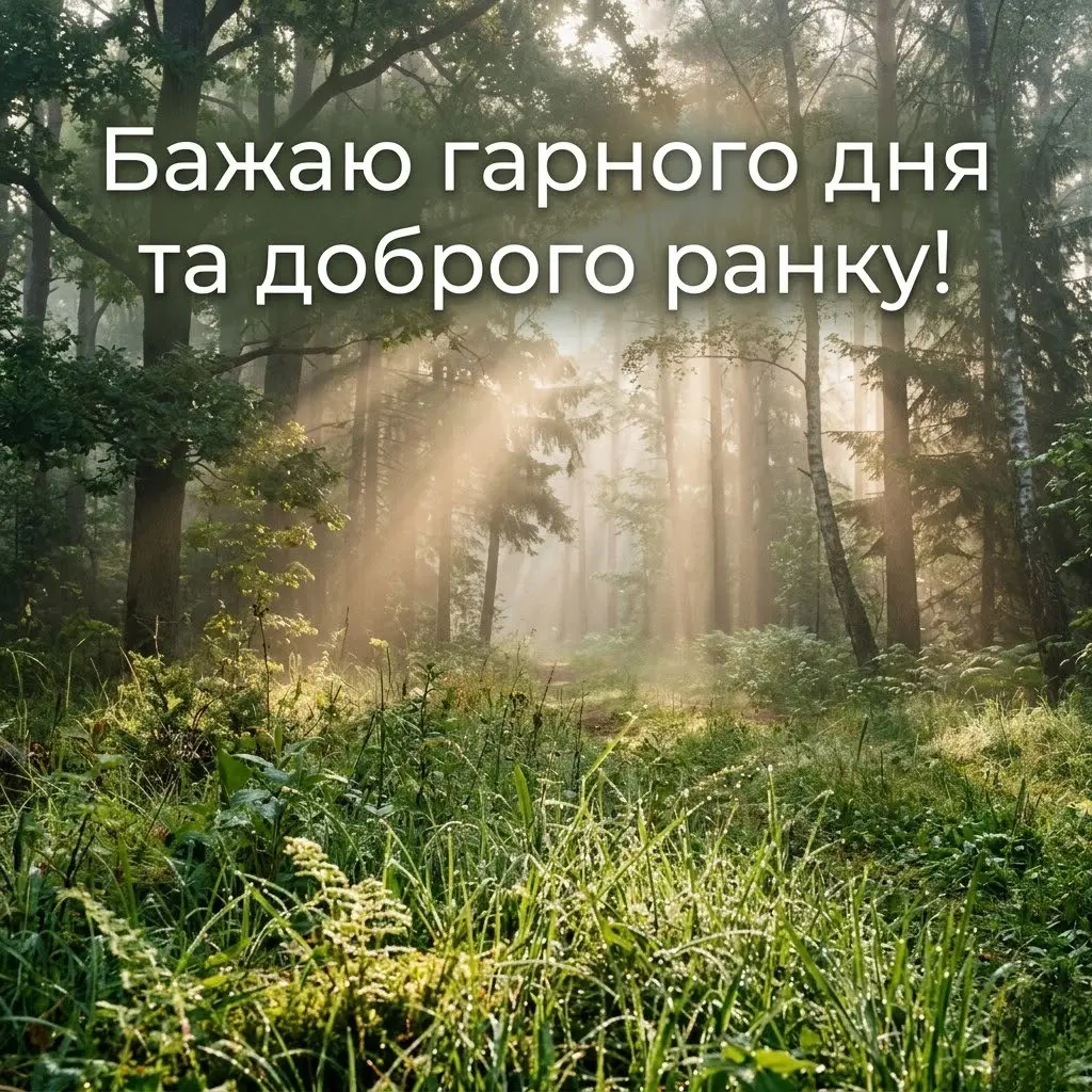 Доброго ранку та гарного дня: приємні побажання та картинки для гарного настрою