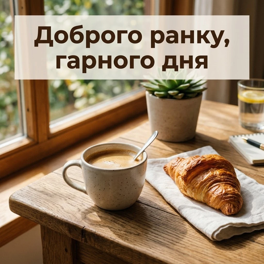 Доброго ранку та гарного дня: приємні побажання та картинки для гарного настрою
