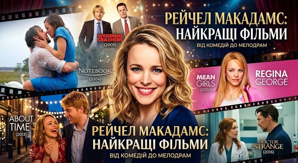 Кращі фільми Рейчел Макадамс на будь-який настрій