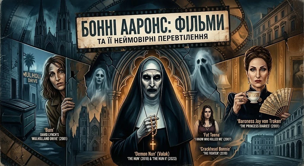 Фільми Бонні Ааронс: повна добірка від жахів до комедії