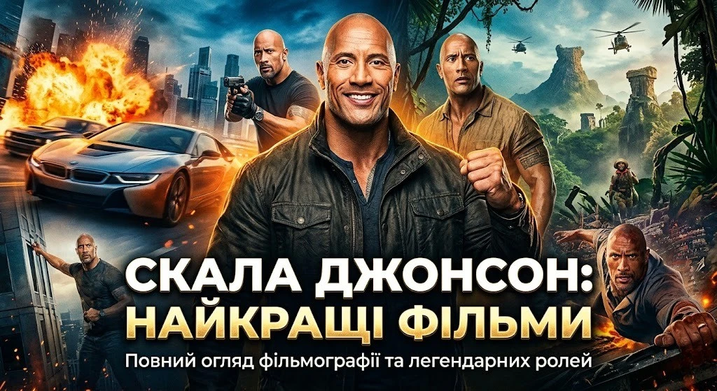 Усі фільми “Скали” Джонсон у хронологічному порядку